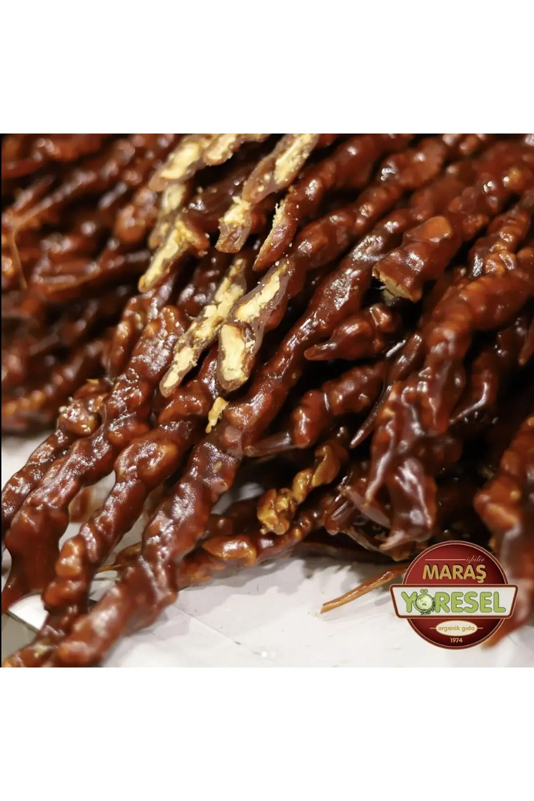 Kahramanmaraş Saf Üzüm Suyu Cevizli Siyah Sucuk - Doğal Ve Katkısız 500 Gr