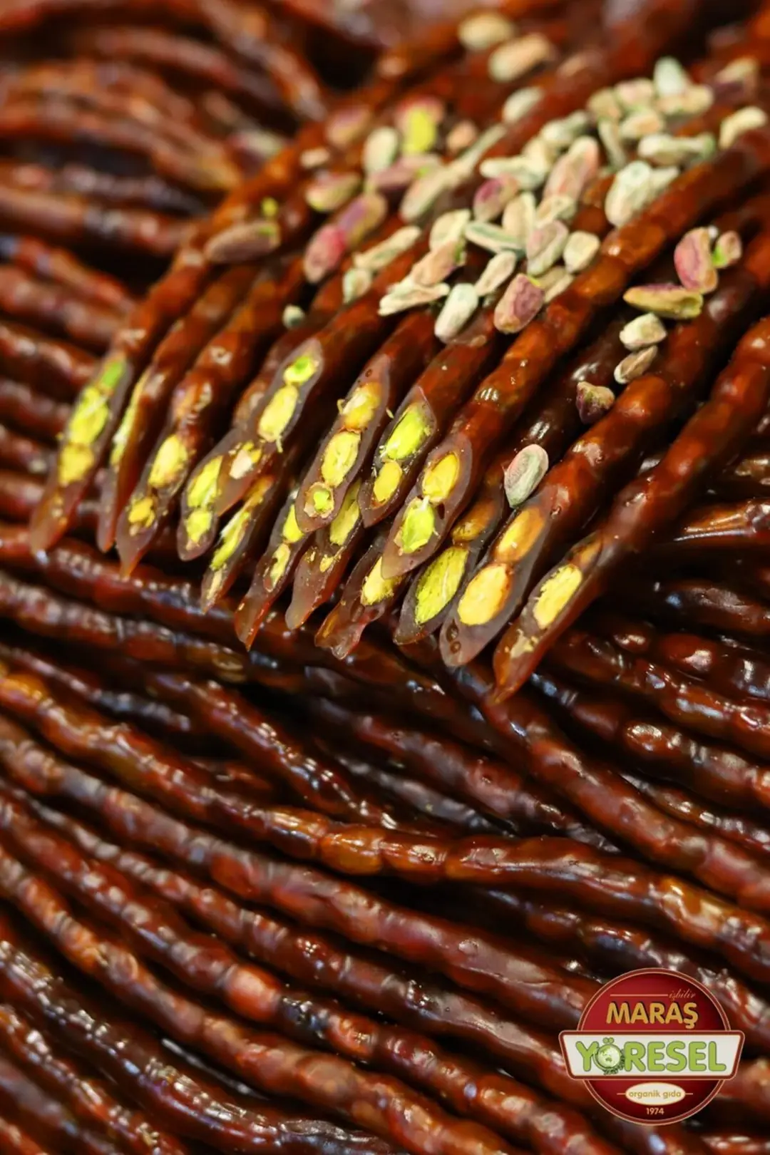Saf Pekmezli Antep Fıstıklı Sucuk 500gr